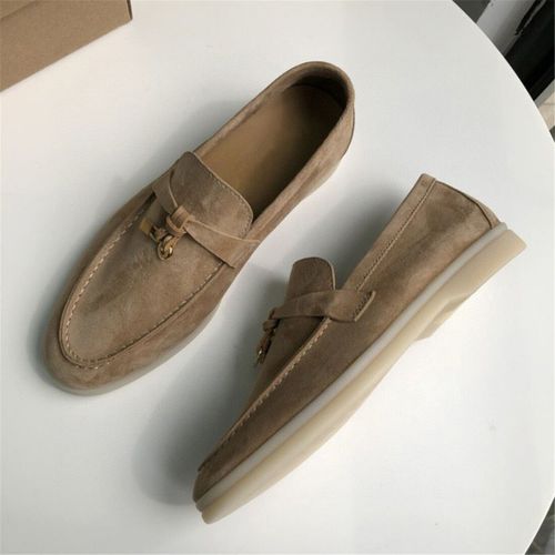 Chaussures Chaussures De Marche D'été Pour Femmes Et Hommesmocassins En Cuir Suédé Rosegland En Métalchaussures Plates Enfilermulesmocassins De Conduite Décontractés