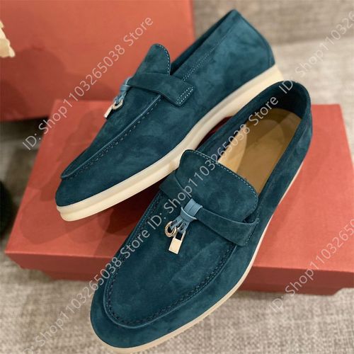 Chaussures Chaussures De Marche D'été Pour Femmes Et Hommesmocassins En Cuir Suédé Rosegland En Métalchaussures Plates Enfilermulesmocassins De Conduite Décontractés