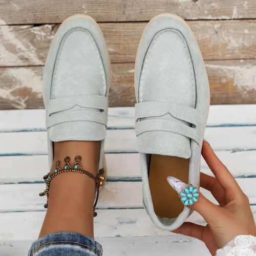 Chaussures Chaussures Plates En Daim Pour Femmesmocassins Paresseux Enfilermocassin Décontractémules Confortableschaussures De Conduitechaussures De Marche D'été