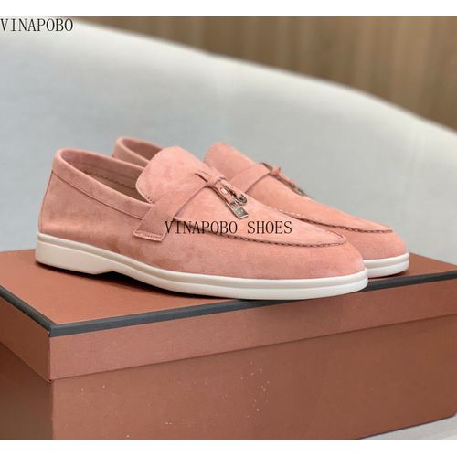 Chaussures Mocassins Plats En Cuir Suédé Pour Femmeschaussures De Marche Enfilerpendentif Pomponmarque Décontractéehaute Qualité