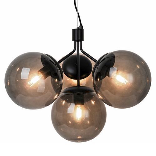 Suspension Ivona 4 Lumi?Res E27 28w Ip20 41 5 X 54 2 Cm Noir