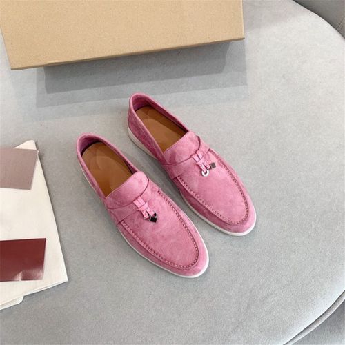 Chaussures Chaussures De Marche D'été Pour Femmes Et Hommesmocassins En Cuir Suédé Rosegland En Métalchaussures Plates Enfilermulesmocassins De Conduite Décontractés