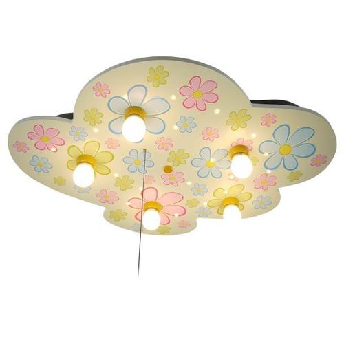 Fleurs Multicolores - Plafonnier Led Forme Nuage