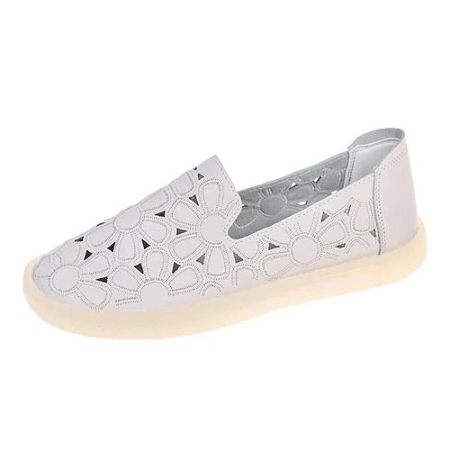 Chaussures Chaussures De Grandmère Rondes Pour Femmesmocassins Souples Bouche Peu Profondebaskets Décontractées Enfiler Pour Femmeschaussures D'infirmière Respirantesété