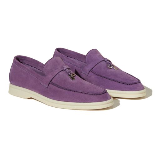 Chaussures Chaussures De Marche D'été Pour Femmes Et Hommesmocassins En Cuir Suédé Rosegland En Métalchaussures Plates Enfilermulesmocassins De Conduite Décontractés