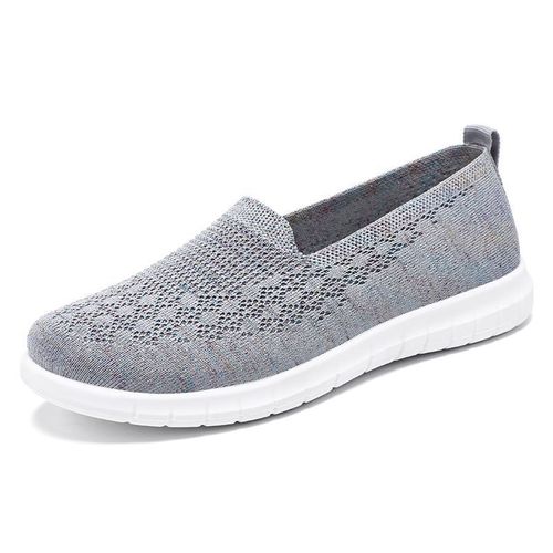 Chaussures Mocassins De Ballet En Coton Respirant Pour Femmechaussures Tendance Enfilerbaskets D'étépieds Nus