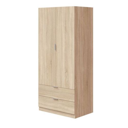 Armoire Penderie Fanny L81 X H180cm - Bois Clair