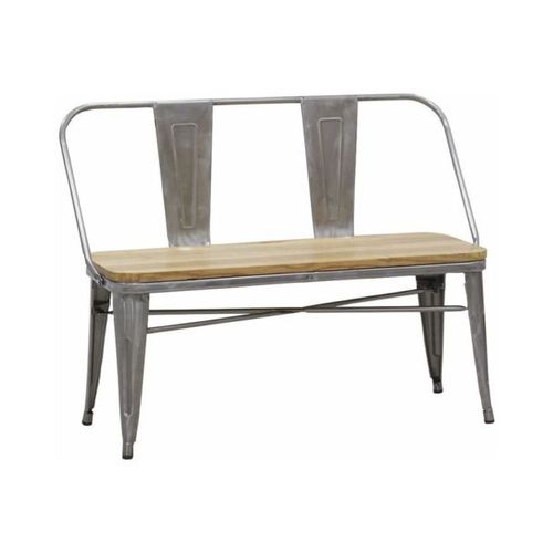 Banc Industriel En Acier Brossé