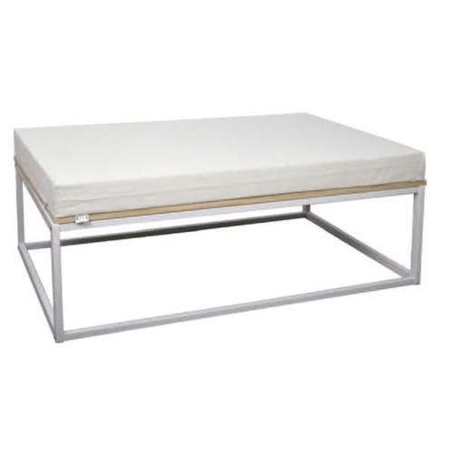 Banquette Icub 40x120x51h Cm Blanc/Blanc