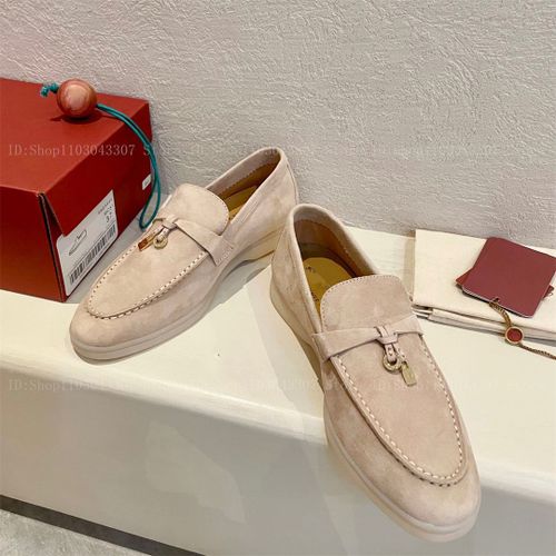 Chaussures Chaussures De Marche D'été Pour Femmes Et Hommesmocassins En Cuir Suédé Rosegland En Métalchaussures Plates Enfilermulesmocassins De Conduite Décontractés