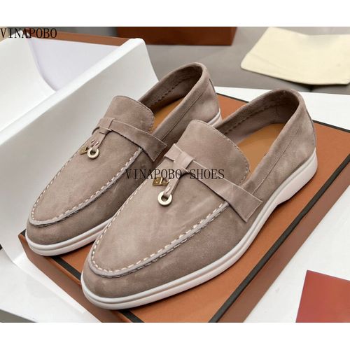Chaussures Mocassins En Cuir Véritable Pour Femmeschaussures De Marche Plates Décontractéespendentif Pomponmarque De Luxehaute Qualité
