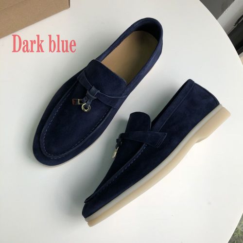 Chaussures Chaussures De Marche D'été Pour Femmes Et Hommesmocassins En Cuir Suédé Rosegland En Métalchaussures Plates Enfilermulesmocassins De Conduite Décontractés
