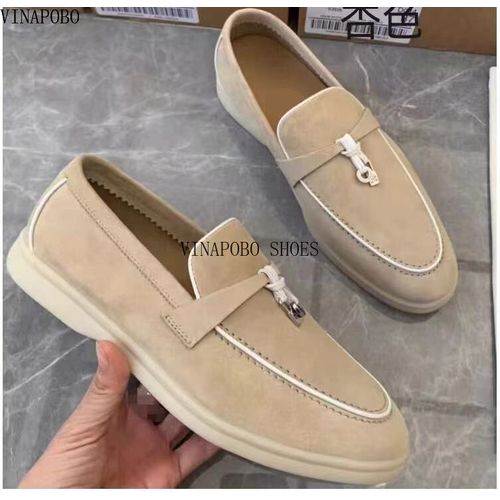 Chaussures Mocassins En Cuir Véritable Pour Femmeschaussures De Marche Plates Décontractéespendentif Pomponmarque De Luxehaute Qualité