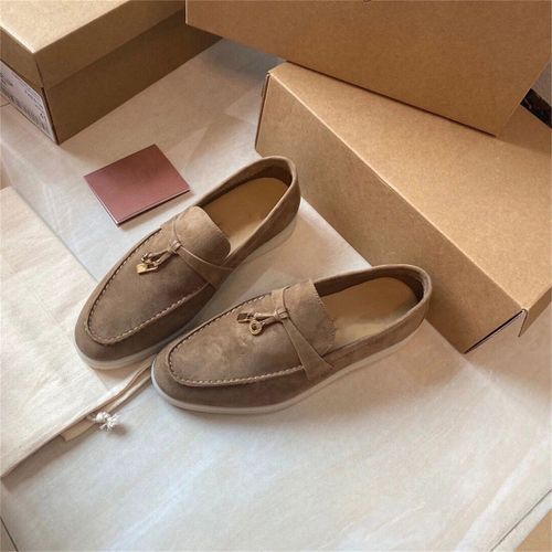 Chaussures Chaussures De Marche D'été Pour Femmes Et Hommesmocassins En Cuir Suédé Rosegland En Métalchaussures Plates Enfilermulesmocassins De Conduite Décontractés