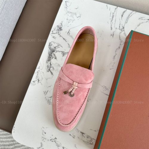 Chaussures Chaussures De Marche D'été Pour Femmes Et Hommesmocassins En Cuir Suédé Rosegland En Métalchaussures Plates Enfilermulesmocassins De Conduite Décontractés