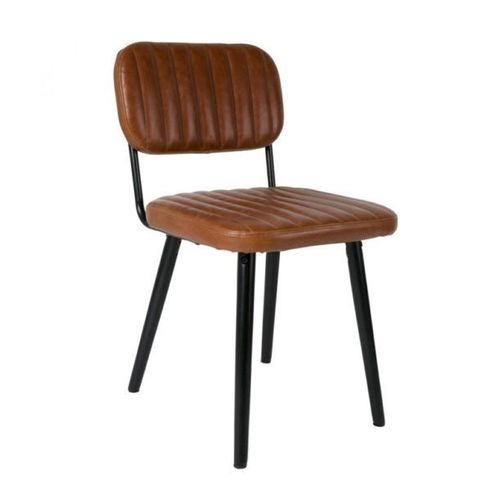 Chaise Repas 46x58x81 Cm En Pu Marron