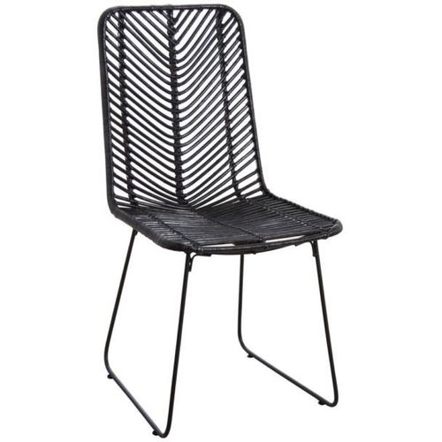 Chaise En Rotin Et Métal