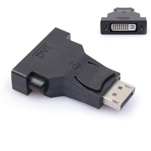 adaptateur dp display port male to dvi d female direct through adapter cable converter pc fr93932