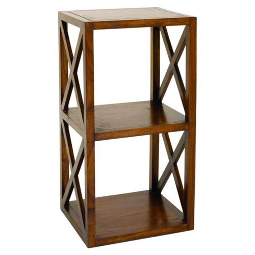 Etagère 40 Cm 2 Cases Avec Croisillons En Bois - Votara
