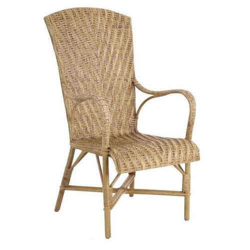 Fauteuil En Manau Et Lame De Rotin Antique