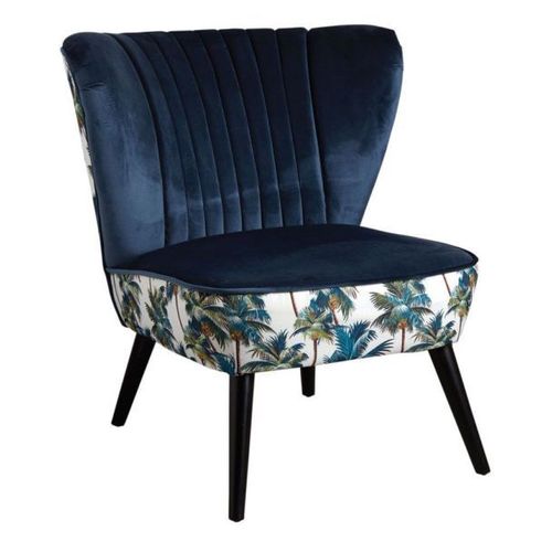 Fauteuil En Velours Jungle