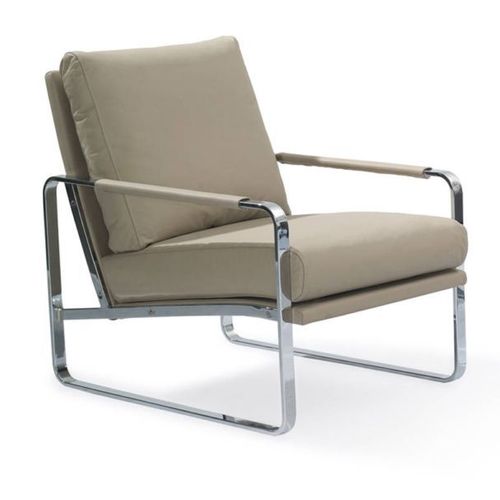 Fauteuil Design "Alexander" 100cm Taupe