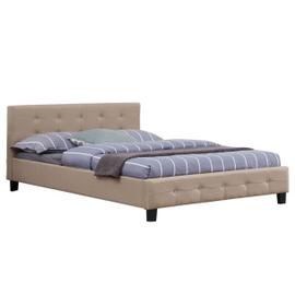 Lit Double Pour Adulte JOSY Avec Sommier 140x190 Cm 2 Places / 2 ...