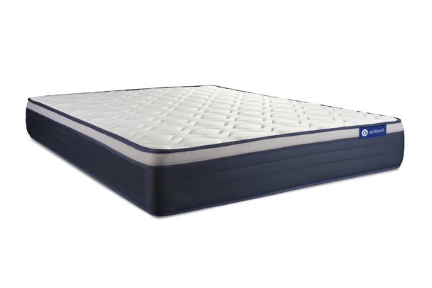 Actisom Matelas Ressorts Ensachés + Mémoire De Forme Actiflex Max 140x190 Cm Maxi Épaisseur 7 Zones De Confort