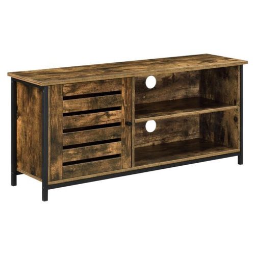 Meuble Tv Engerdal 49 X 110 X 30 Cm Effet Bois Foncé [En.Casa]