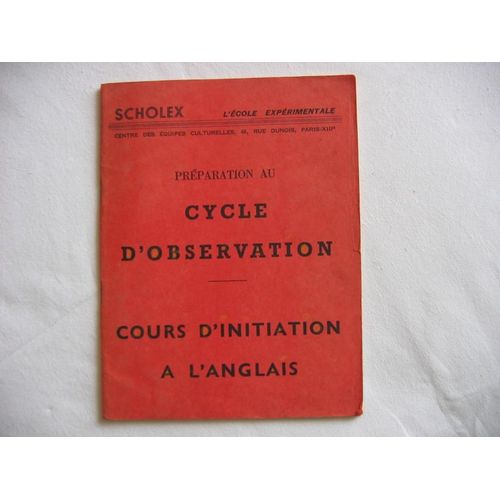Cours D'initiation À L'anglais