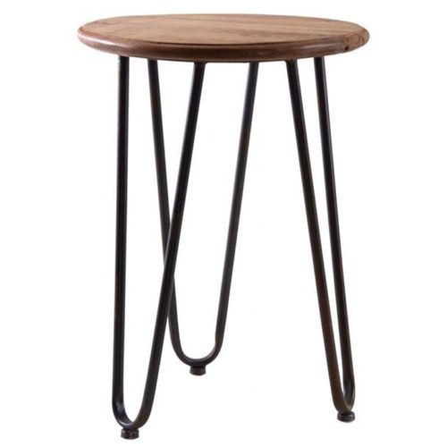 Table Ronde En Bois Et Métal Filae