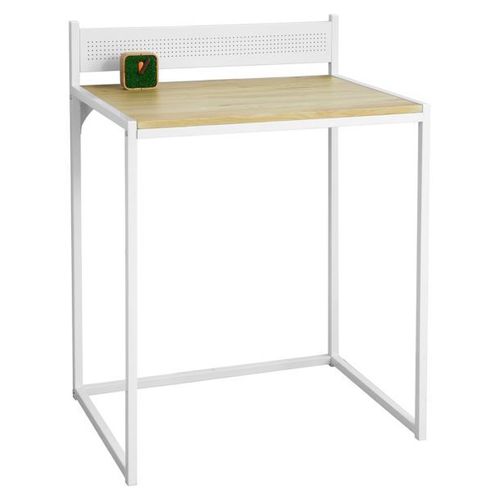 Sobuy Fwt66-Wn Table Bureau Informatique Table D¿Étude Poste De Travail, Petite Taille Gain D¿Espace, 70x50x90cm - Blanc