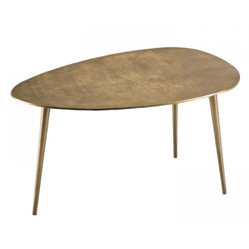 Table Basse 85x56x48 Cm En Aluminium Doré - Josy