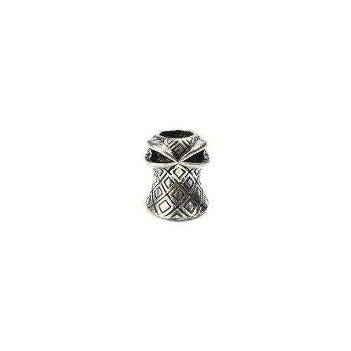 Coquillage De Tortue De Longévité En Cuivre,Lettrage De Perles De Couteau,Paracorde Tissée,Lanière,Pendentif,Bijoux Porte-Bonheur,Outil Edc Bricolage,Accessoires De Breloque - Type B-Ancient Silver