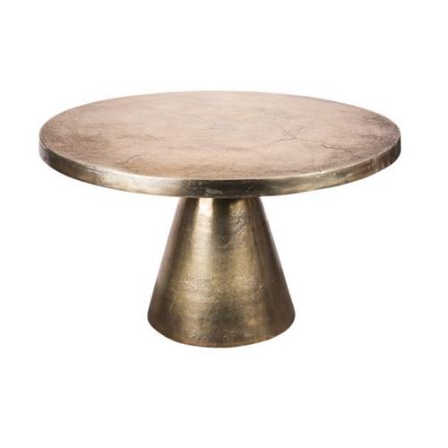 Table Ronde Chloé Or 69x42 Cm