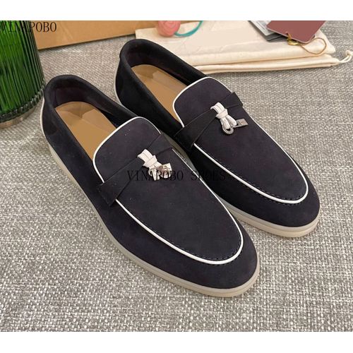 Chaussures Vinapobomocassins Décontractés En Cuir Pour Femmesmocassins Paresseuxchaussures Enfilersangle De Verrouillage En Métalchaussures De Couple
