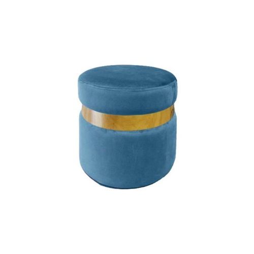 Pouf Rond En Velours Milo