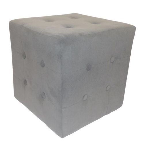 Pouf Capitoné Chester Gris