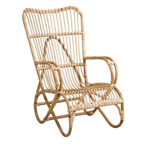 Fauteuil En Manau Naturel Taman