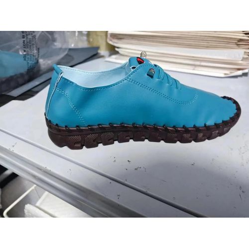 Chaussures Mocassins Lacets En Cuir Pour Femmeschaussures De Sportchaussures Plates Confortableschaussures De Maman Décontractéesstyleprintemps Et Automne