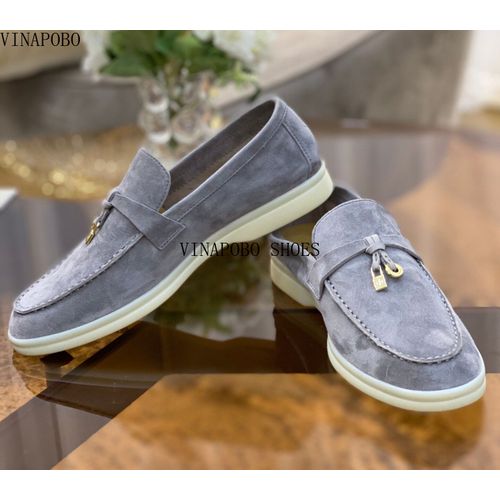 Chaussures Vinapobomocassins En Cuir Group Et Daim Pour Hommemules De Loisirschaussures De Couplede Conduite Et De Marchede Qualité Supérieure