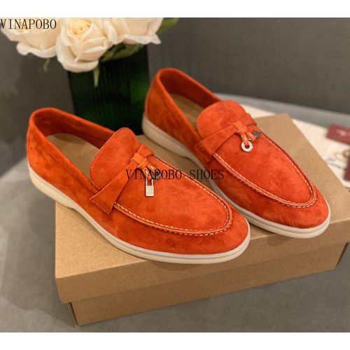 Chaussures Vinapobomocassins Décontractés En Cuir Pour Femmesmocassins Paresseuxchaussures Enfilersangle De Verrouillage En Métalchaussures De Couple