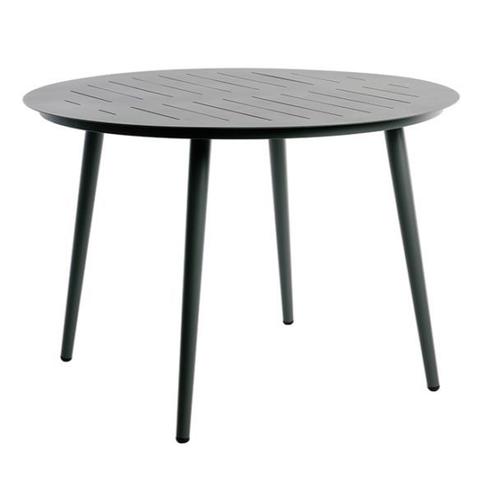 Table Ronde - Aluminium - Carbone - 110x75cm