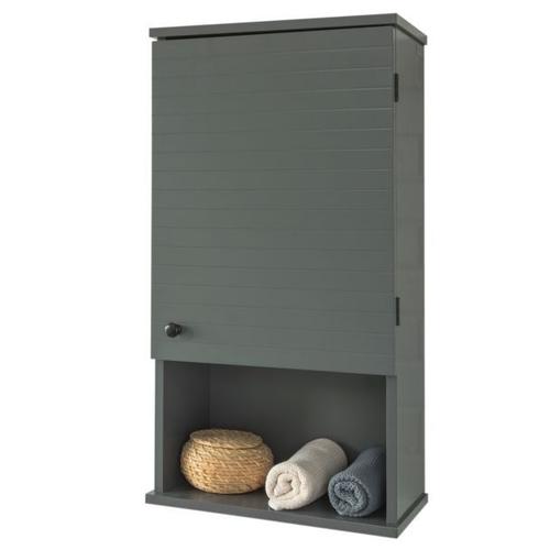 Meuble Haut Armoire Suspendue De Toilettes Placard Mural Pour Salle De Bain - Sobuy Bzr25-Dg