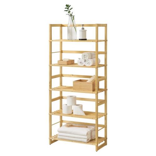 Étagère De Rangement Luster 58 X 27 X 140 Cm Naturel [En.Casa]