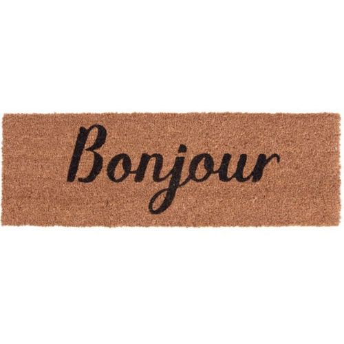 Paillasson En Fibre De Coco Bonjour - 75 X 26 Cm - Marron
