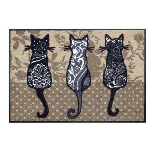 Paillasson 50x75 Tissé Motif Animaux Katiban Marron