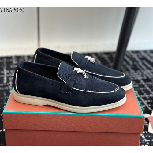 Chaussures Mocassins En Cuir Enfiler Pour Femmesbout Rondchaussures Platesglandpendentif En Métaldesignmarque De Luxechaussures De Marchehaute Qualité