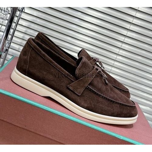 Chaussures Vinapobomocassins En Cuir Group Et Daim Pour Hommemules De Loisirschaussures De Couplede Conduite Et De Marchede Qualité Supérieure