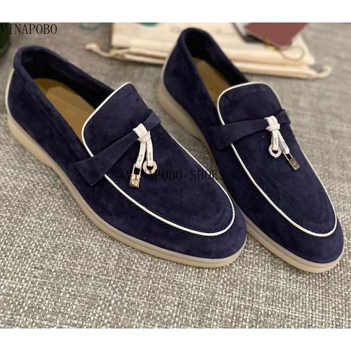 Chaussures Vinapobomocassins Décontractés En Cuir Pour Femmesmocassins Paresseuxchaussures Enfilersangle De Verrouillage En Métalchaussures De Couple